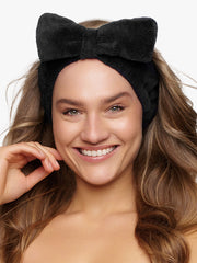 Headband Bow Midnight Black